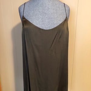 Theory Olive Camisole With Bottom Beading Detail